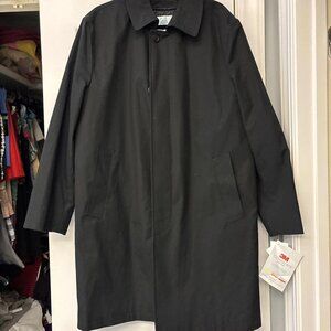 NWT Murphy & Hartelius Lawrence Mens Black Long Coat 3M Thinsulate Teflon $231